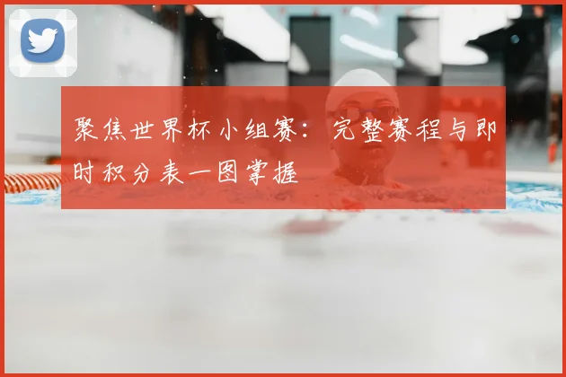 聚焦世界杯小组赛:完整赛程与即时积分表一图掌握